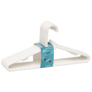 Cabide de Plástico Branco para Roupa Cinquetti Leve 5 Pague 4