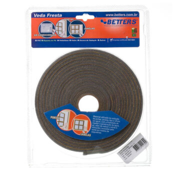 Veda Frestas Auto Adesivo de Espuma PU Cinza Betters 25mmx5m
