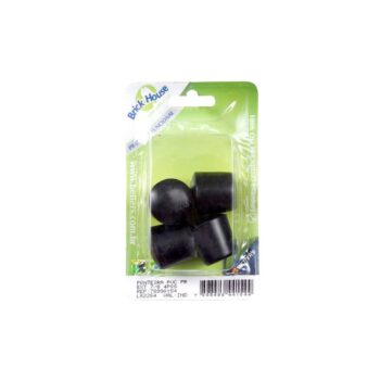 Ponteira Externa para Móveis em PVC Preto 7/8'' Betters 4 unidades