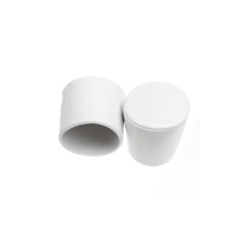 Ponteira Externa para Móveis em PVC Branco 1/4'' Betters 4 unidades