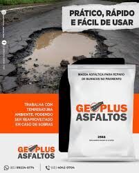 Massa Asfáltica Saco 25Kg Geoplus