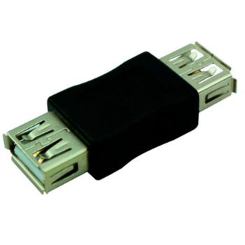 Emenda Adaptador USB Fêmea X Fêmea 5+