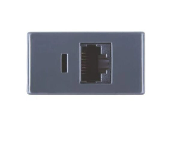 MIOLO LIZ RJ45 CAT 6 GRAFITE TRAMONTINA