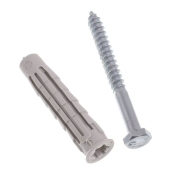 Parafuso Sextavado com Bucha Bemfixa 3/16" x 50mm 2 Unidades