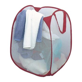 Cesto de Roupas Telado Dobrável Plast Leo 58x35cm