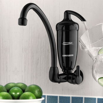 Filtro Purificador com Torneira Acqua Bella Preto Lorenzetti