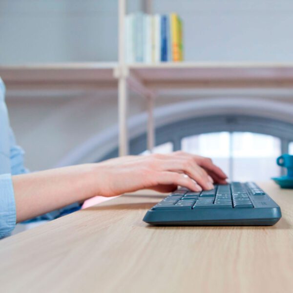 Teclado/Mouse sem Fio Wireless MK235 Preto Logitech