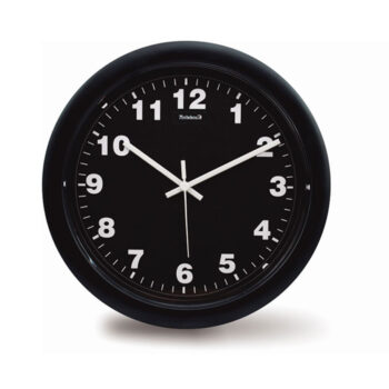 Relógio de Parede Analógico Preto Relobraz