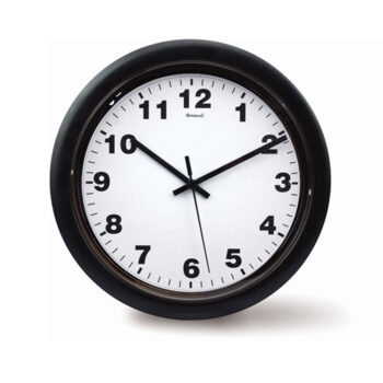 Relógio de Parede Analógico Preto/Branco Relobraz