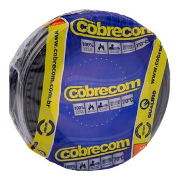 Cabo Flexível 750V Preto Cobrecom 1,5mm - 1m