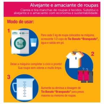 Alvejante de Roupas Branqueato Tio Bonato 1 kg