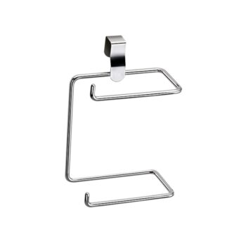 Porta Papel Higiênico Duplo Cromado para Caixa Acoplada Arthi