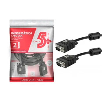 Cabo VGA Macho x Macho com Filtro 5+ 2m
