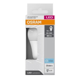 Lâmpada de Led Bulbo Branca Osram 8W Bivolt