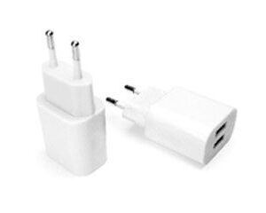 Carregador de Parede 2.1 Bivolt Branco com 2 entradas USB Geonav