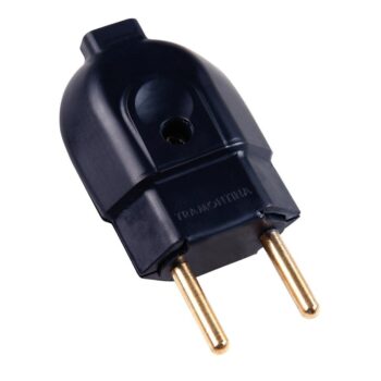 Plugue Macho Reto para Extensão 2P Preto Tramontina 20A