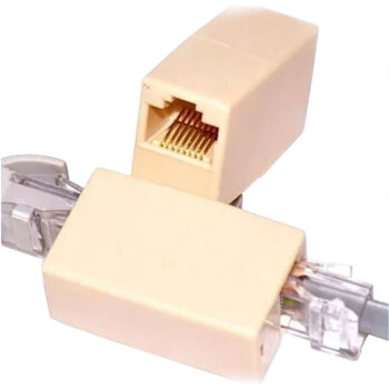 Emenda RJ45 8x8 CAT5 Connect 2 unidades