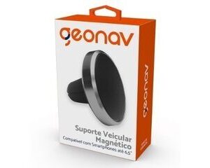 Suporte para Celular Automotivo Com Imã Preto/Prata Geonav