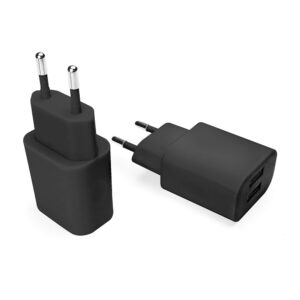 Carregador de Parede 2.1 Bivolt Preto com 2 entradas USB Geonav