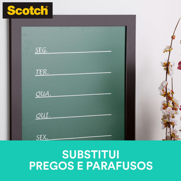 Fita Fixa Forte Dupla Face para Cozinha Scotch 3M - 24mmx1,5m - Imagem 2