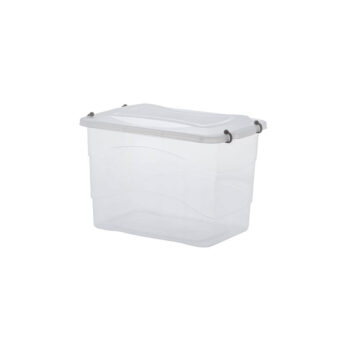 Caixa Organizadora com Tampa de Plástico Incolor Paramount 20L