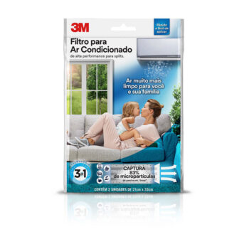 Filtro de Ar Condicionado Split 3M 2 Unidades