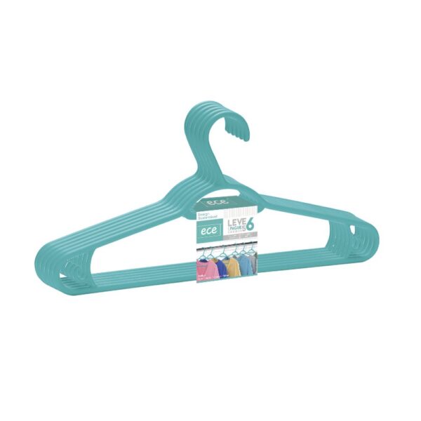Cabide de Plástico para Roupa Das'Plast Leve 6 Pague 5 - Imagem 2
