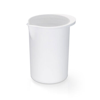 Copo Plástico com Tampa Branco Dasplast 1,1L