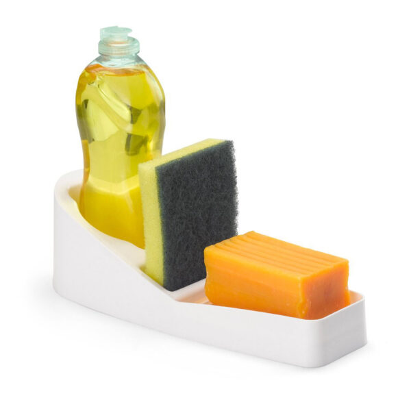 Organizador de Pia para Sabão e Detergente em Plástico Branco DasPlast - Imagem 2