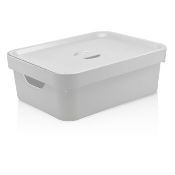 Caixa Organizadora com Tampa de Plástico Branca OU 10,5L