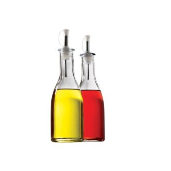 Porta Azeite/Vinagre de Vidro e Inox Euro Home 290ml