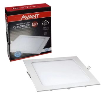Plafon Led Embutir Quadrado 24W Biv. 6.5K Avant