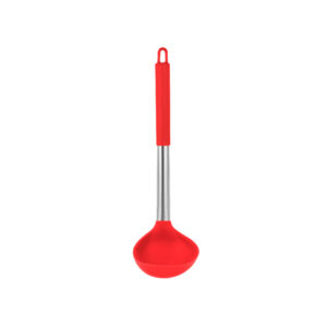 Concha de Silicone com Cabo de Metal Vermelha Uny Home