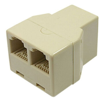 Adaptador T RJ11 2 saídas Fêmeas X RJ11 1 fêmea Connect