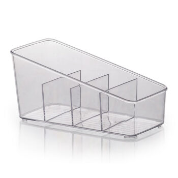 Organizador de Maquiagem Acrílico 3 Divisórias Paramount 27x13cm