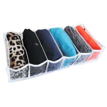 Organizador de Gaveta Colmeia Transparente 6 Divisórias Sonho & Estilo 20x48cm