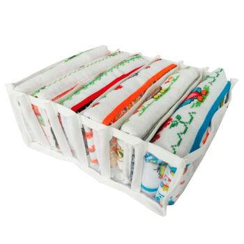 Organizador de Gaveta Colmeia Transparente 6 Divisórias Sonho & Estilo 18x22cm