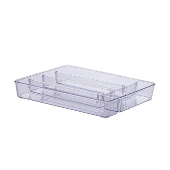 Organizador Multiuso Acrílico 5 Divisórias Paramount 36x28cm