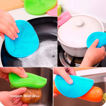 Esponja de Silicone Multiuso para Limpeza Bono