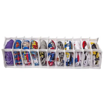 Organizador de Gaveta Colmeia Transparente 10 Divisórias Sonho & Estilo 10x38cm