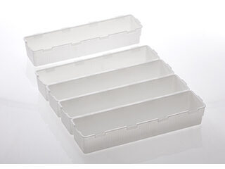 Organizador de Gaveta Modular Branco Paramount 5 Unidades