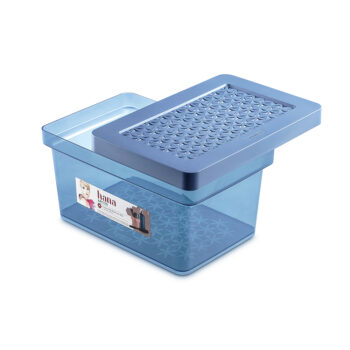Caixa Organizadora com Tampa Azul Hana Ordene 8,5L