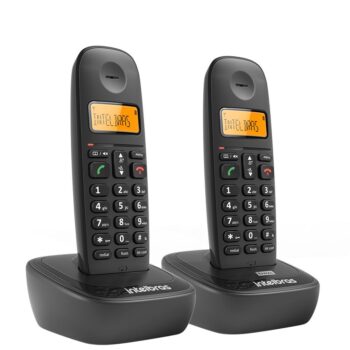 Kit Telefone sem Fio com 1 Ramal TS 2512 Preto Intelbras
