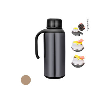 Garrafa Térmica com Alça Inox Uny Gift 1,5L
