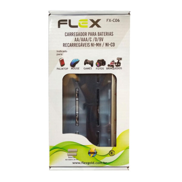 Carregador de Pilhas e baterias Flex Bivolt - Imagem 4