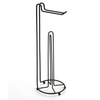 Suporte para Papel Higiênico Aço Preto Arthi