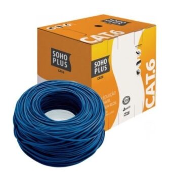 Cabo De Rede Lan Cat6 Cmx (M) Vermelho/Azul N.J.P