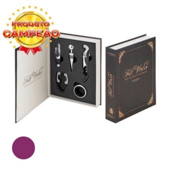 Kit Abridor de Vinho em Inox Uny Home 5 Peças