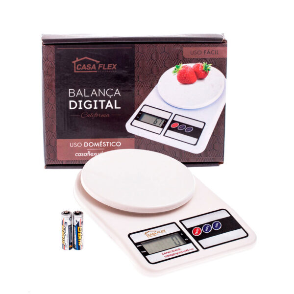 Balança Digital para Cozinha Casa Flex 10kg - Imagem 2
