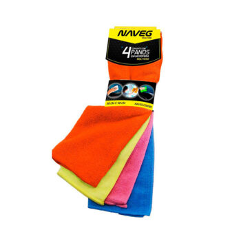 Conjunto Pano de Microfibra Naveg 4 Peças